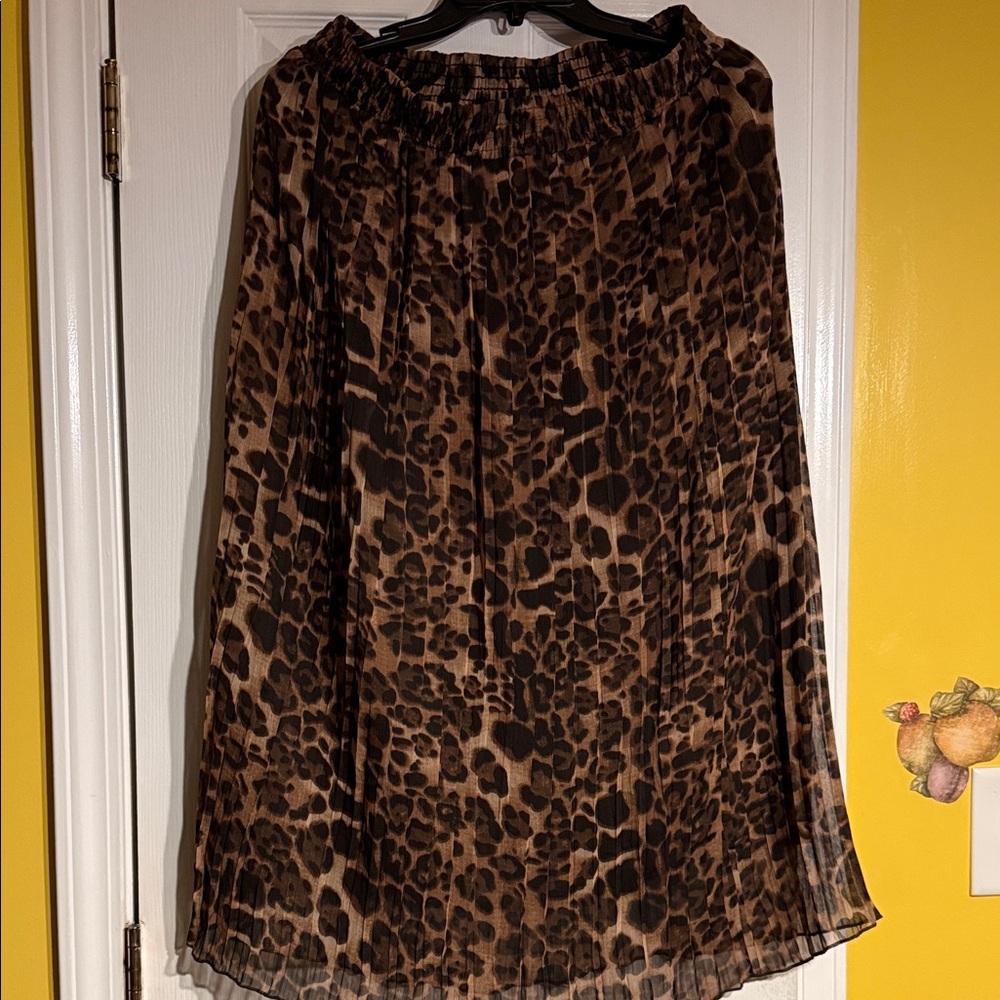 Leopard Print Women's Skirt
